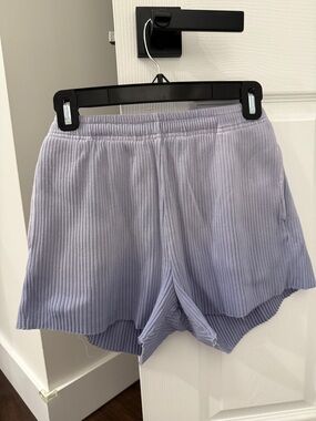 Madhappy Ribbed Lavender Athletic Lounge Shorts